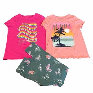 Cat & Jack 3 pc Pink and Orang Set